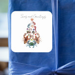 Crab Lobster Julgran Crustacean Sea Helgdag Fyrkantigt Klistermärke<br><div class="desc">Den här designen kan vara personlig i det område som tillhandahålls genom att ändra fotot och/eller text. Du kan också anpassa den genom att klicka på Anpassa den här mallen och sedan välja klicka för att anpassa ytterligare alternativ och ta bort eller ändra färg i bakgrunden, lägga till text, ändra...</div>