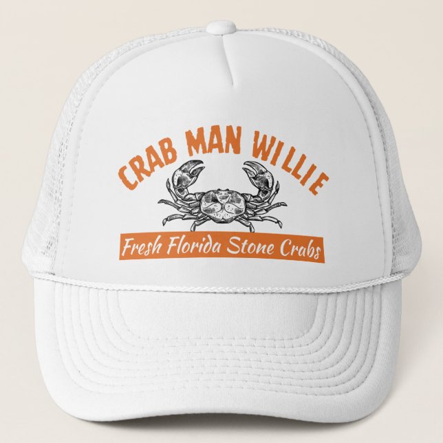 Crab Man Willie - Custom 47 Kvalitets Snap Back Ha Keps (Framsida)
