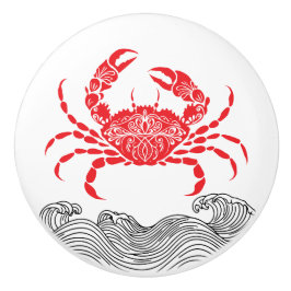 Crab Mandala Red Knopp