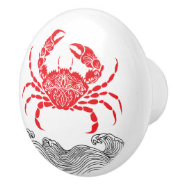 Crab Mandala Red Knopp