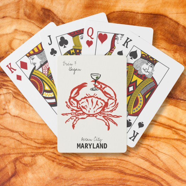 Crab Maryland Bröllop Casinokort (Skapare uppladdad)