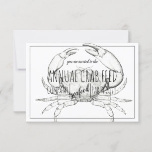 Crab Matar Corporate Luncheon Inbjudningar