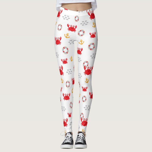 Crab med livboj leggings (Framsida)