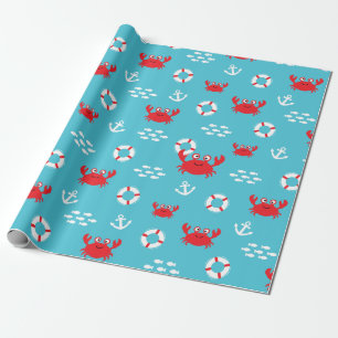 Crab med livboj presentpapper
