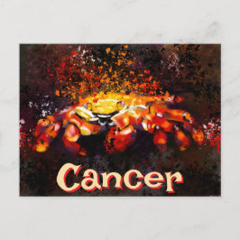 Crab Nautical Coastal Beach Cancer Personlig Vykort