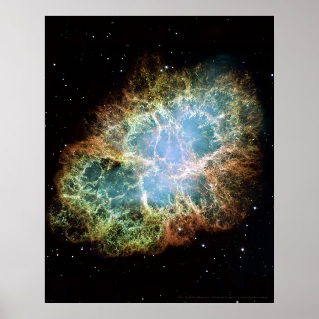 Crab Nebula 16 x 20 (12 x 18) Poster (Framsidan)