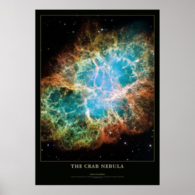 Crab Nebula Astronomy and Science Poster (Framsidan)