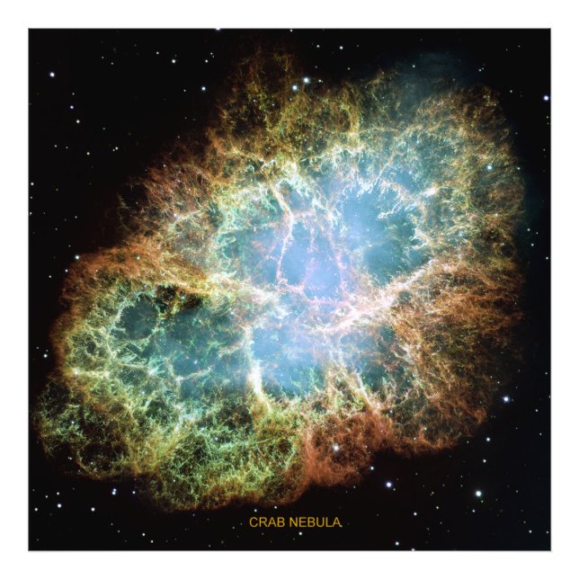 Crab Nebula Fototryck (Framsidan)