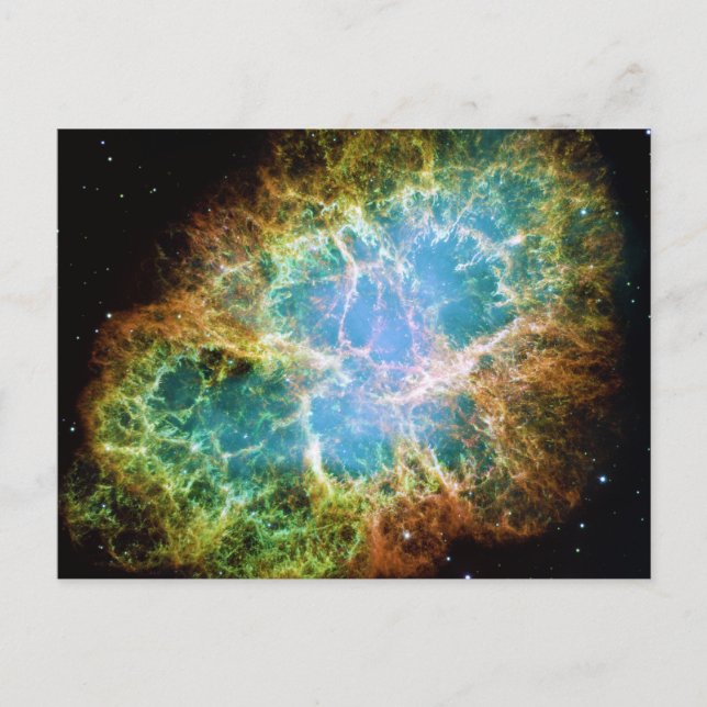 Crab Nebula från Hubble Space Telescope Vykort (Framsida)