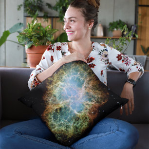 Crab Nebula Galaxy Himlar Abstrakt Kudde