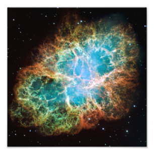 Crab Nebula (Hubble Telescope) Fototryck