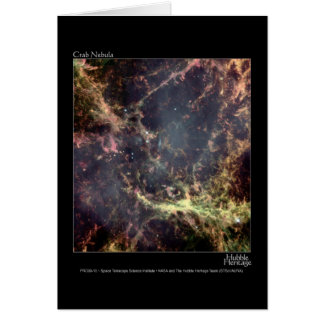 Crab Nebula Hubble Telescope Hälsningskort
