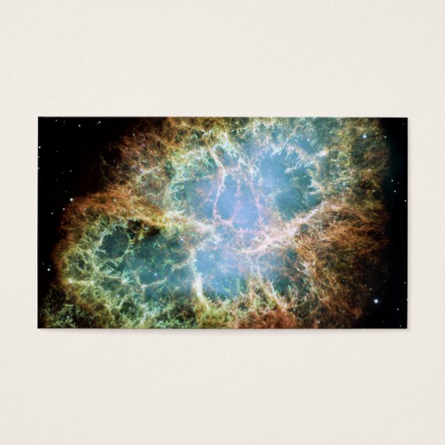 Crab Nebula - Hubble Telescope Visitkort (Framsidan)