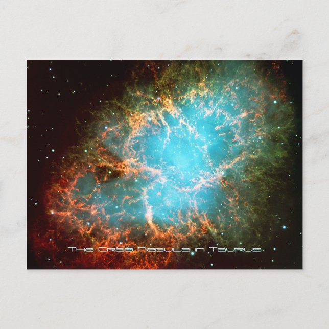 Crab Nebula i Taurus - Breathtake Universe Vykort (Framsida)