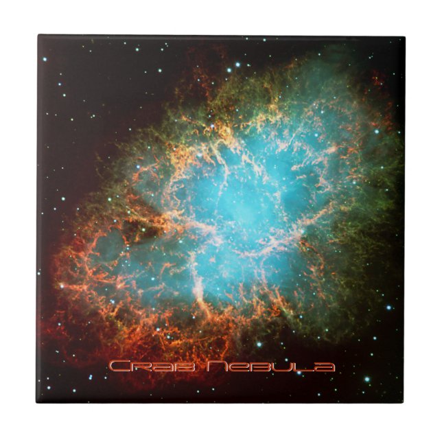 Crab Nebula i Taurus Kakelplatta (Framsidan)