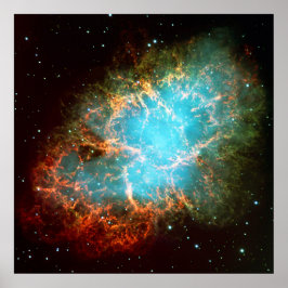 Crab Nebula i Taurus rymden bild Poster
