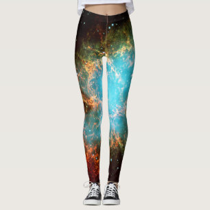 Crab Nebula i Taurus rymden motion Leggings
