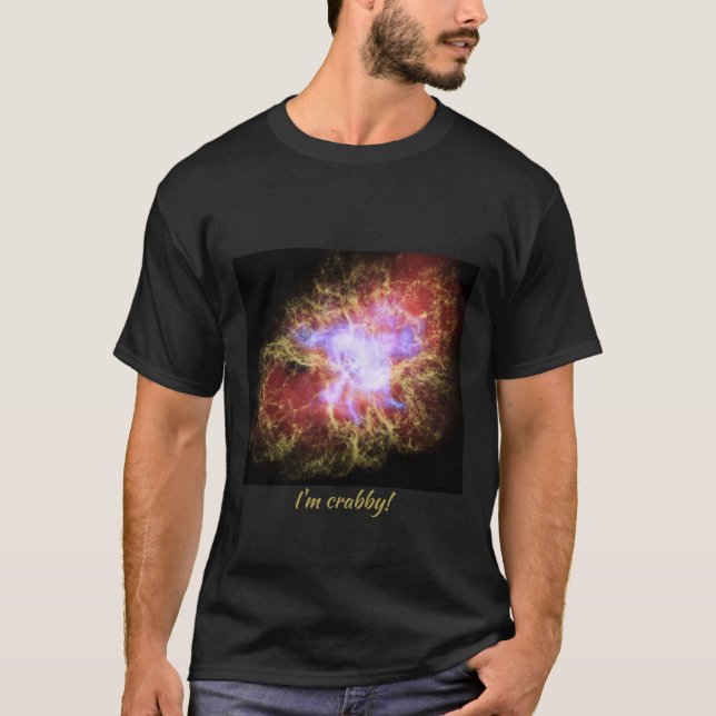 Crab Nebula, jag är Crabby Tshirt T Shirt (Framsida)