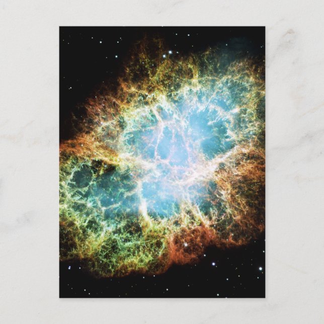 Crab Nebula M1 NGC 1952 Taurus A Vykort (Framsida)