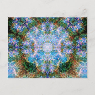 Crab Nebula Mandala Vykort