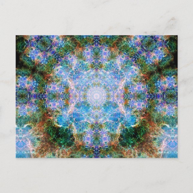 Crab Nebula Mandala Vykort (Framsida)