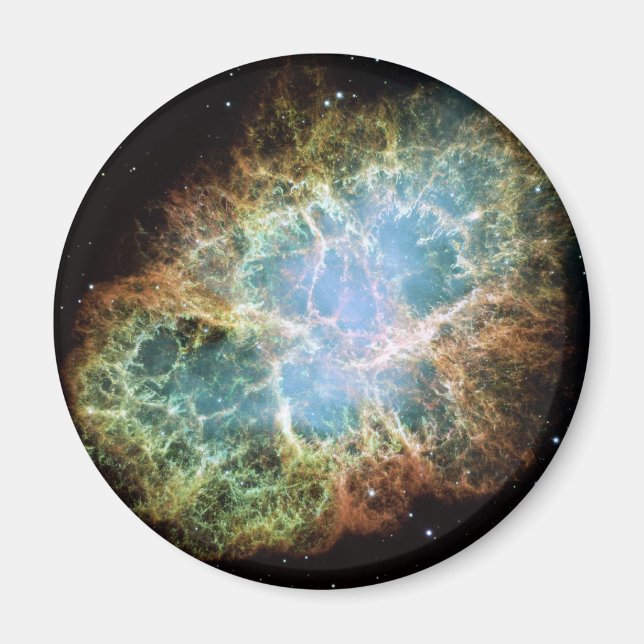Crab Nebula Space NASA-foto Magnet (Framsidan)