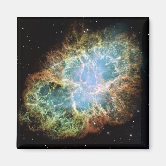 Crab Nebula Space NASA-foto Magnet (Framsidan)