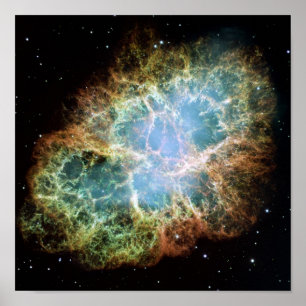 Crab Nebula Space NASA-foto Poster