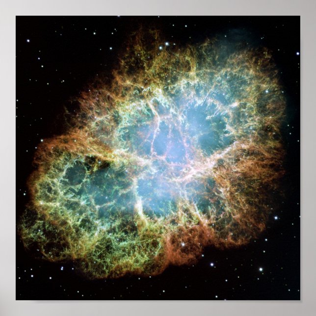 Crab Nebula Space NASA-foto Poster (Framsidan)
