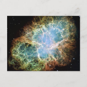 Crab Nebula Space NASA-foto Vykort