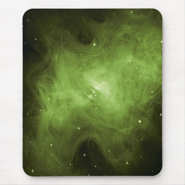 Crab Nebula, Supernova Remnant, Grönt Light Musmatta (Framsidan)