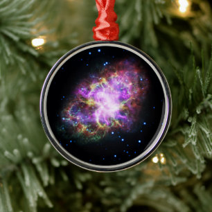 Crab Nebula Supernova Remnant Hubble Composite Julgransprydnad Metall