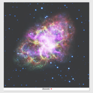 Crab Nebula Supernova Remnant Hubble Composite Klistermärken