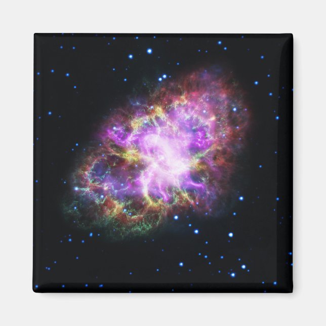 Crab Nebula Supernova Remnant Hubble Composite Magnet (Framsidan)