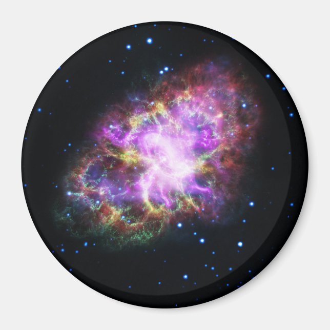 Crab Nebula Supernova Remnant Hubble Composite Magnet (Framsidan)