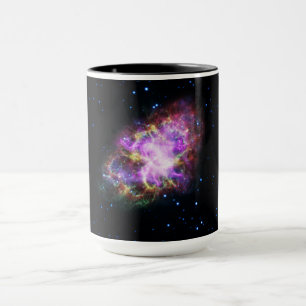 Crab Nebula Supernova Remnant Hubble Composite Mugg