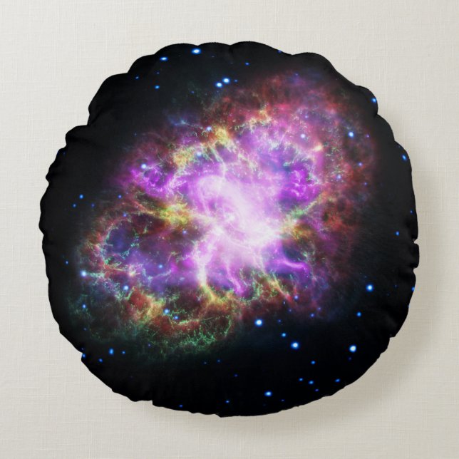 Crab Nebula Supernova Remnant Hubble Composite Rund Kudde (Framsidan)