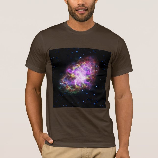 Crab Nebula Supernova Remnant Hubble Composite T Shirt (Framsida)