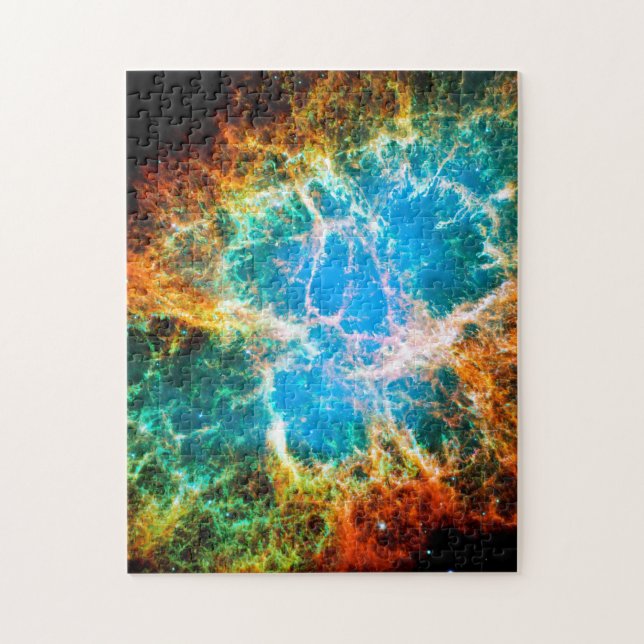 Crab Nebula Supernova Remnant Hubble Space Photo Pussel (Vertikal)