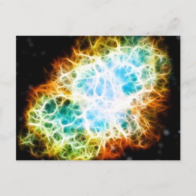 Crab Nebula Vykort (Framsida)