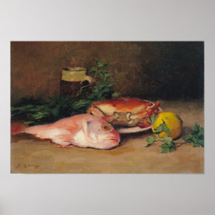 Crab och Red Mullet Poster