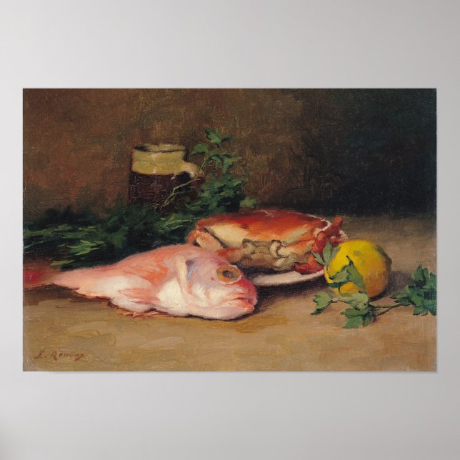 Crab och Red Mullet Poster (Framsidan)