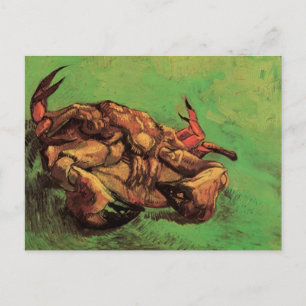 Crab på baksidan av Vincent van Gogh Vykort