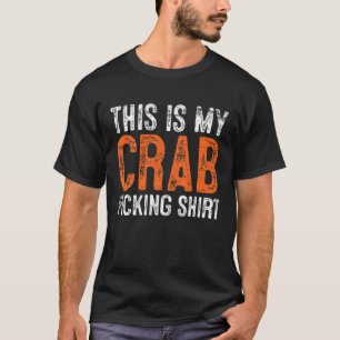 Crab Picking Crabbing-Vintage T Shirt