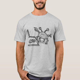 Crab playing volleyball  t shirt