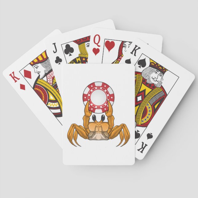 Crab Poker chip Casinokort (Baksidan)