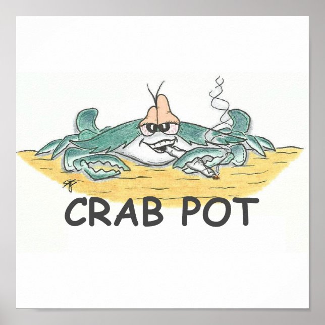 Crab Pot-utskrift Poster (Framsidan)