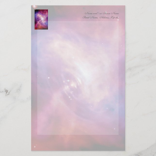 Crab Pulsar Time Laptops - Neutron Star Brevpapper (Framsida)