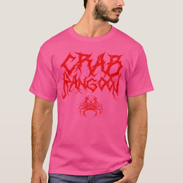 Crab Rangoon Funny Chinese Food Heavy Metall Band  T Shirt (Framsida)