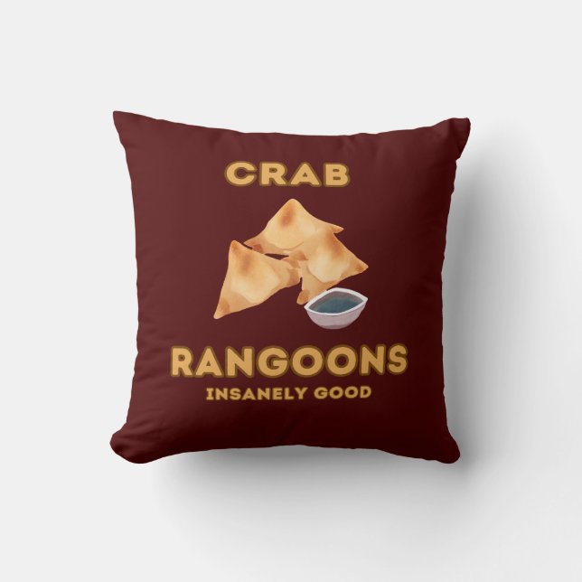 Crab Rangoon Insanely Bra Kudde (Framsida)